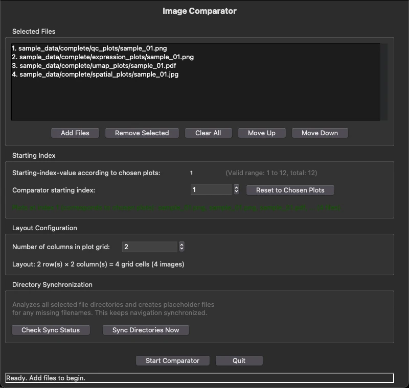 Start window